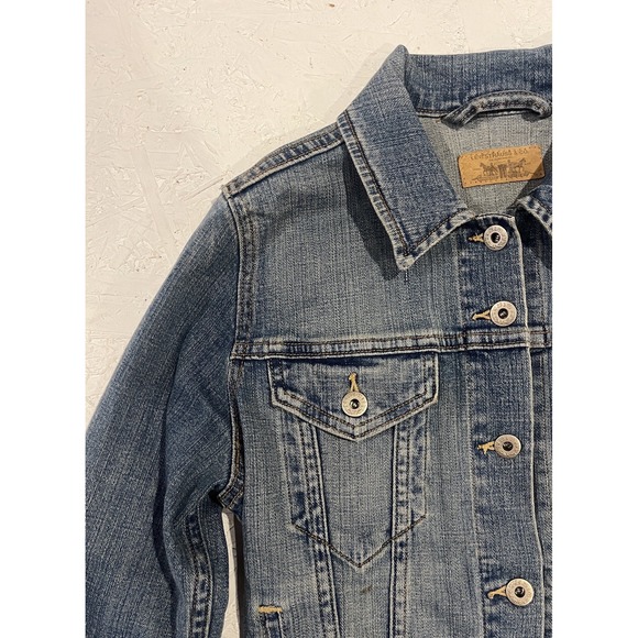 Levi's Levi Strauss 70590 Womens Blue Denim Jeans Jacket Size Medium Button - Picture 4 of 11